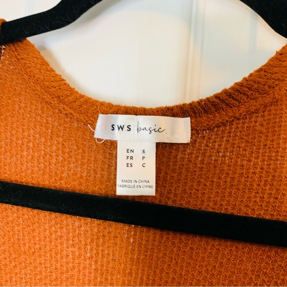 SWS Basic Burnt Orange Lightweight Cardigan - Picture 5 of 5
